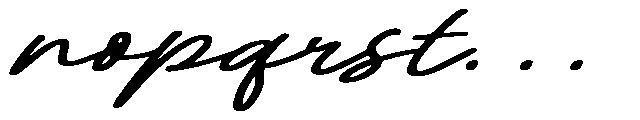 Moments Simple Journaling Italic Font LOWERCASE