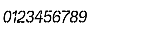 Momi Byte Regular Narrow Italic Font OTHER CHARS