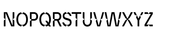 Momi Byte Regular Narrow Font UPPERCASE