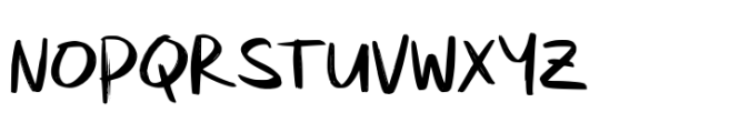 Monaco Brush Font UPPERCASE