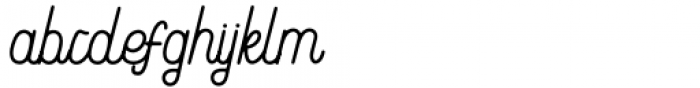 Monalibra Regular Font LOWERCASE