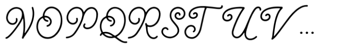 Monalibra Font UPPERCASE