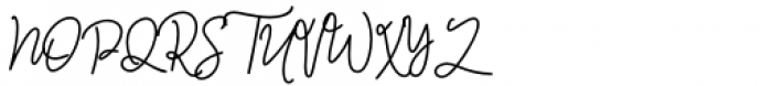 Monalisa Script Monoline Font UPPERCASE
