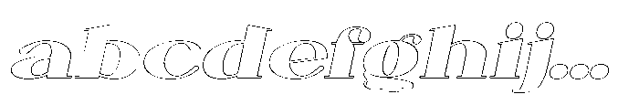 Monara Oblique Outline FONT