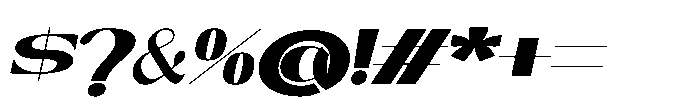 Monara Oblique Font OTHER CHARS
