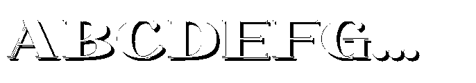 Monara Shadow Font UPPERCASE