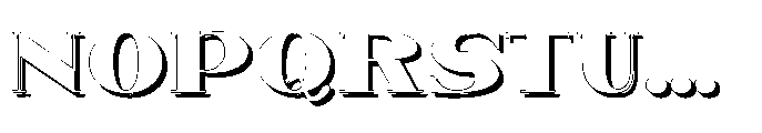 Monara Shadow Font UPPERCASE