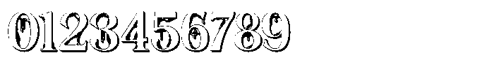 Monarch Blood Shadow Font OTHER CHARS