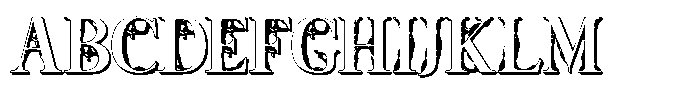 Monarch Blood Shadow Font UPPERCASE