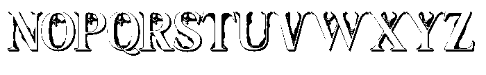 Monarch Blood Shadow Font UPPERCASE
