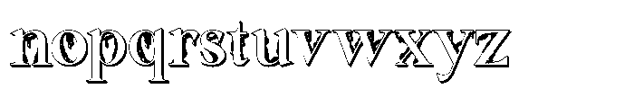 Monarch Blood Shadow Font LOWERCASE