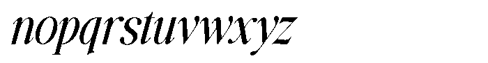 Monarch Heritage Italic Font LOWERCASE