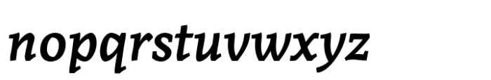 Monarky Medium Italic Font LOWERCASE