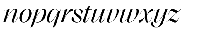 Monarque Italic Font LOWERCASE