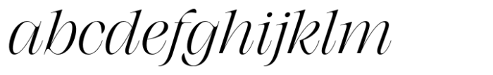 Monarque Light Italic Font LOWERCASE