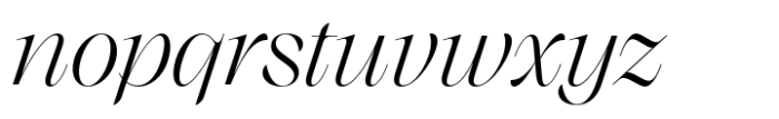 Monarque Light Italic Font LOWERCASE