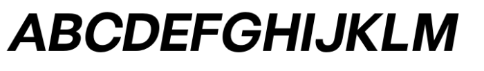 Monas Grotesk Bold Italic Font UPPERCASE