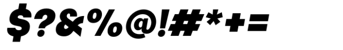Monas Grotesk Extra Black Italic Font OTHER CHARS