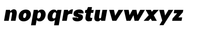 Monas Grotesk Extra Black Italic Font LOWERCASE