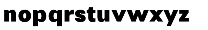Monas Grotesk Extra Black Font LOWERCASE