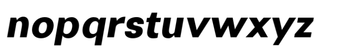 Monas Grotesk Extra Bold Italic Font LOWERCASE