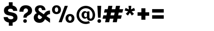 Monas Grotesk Extra Bold Font OTHER CHARS