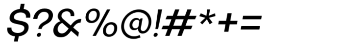 Monas Grotesk Medium Italic Font OTHER CHARS