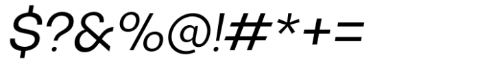 Monas Grotesk Regular Italic Font OTHER CHARS