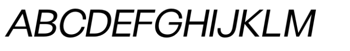 Monas Grotesk Regular Italic Font UPPERCASE