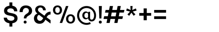 Monas Grotesk Semi Bold Font OTHER CHARS