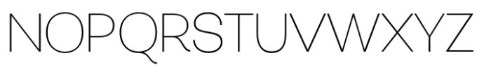 Monas Grotesk Thin Font UPPERCASE