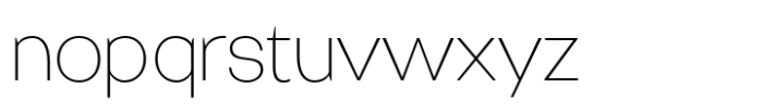 Monas Grotesk Thin Font LOWERCASE