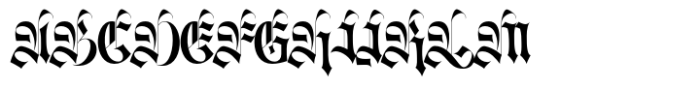 Monastic Blackletter Font UPPERCASE