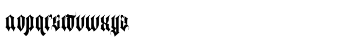 Monastic Blackletter Font LOWERCASE