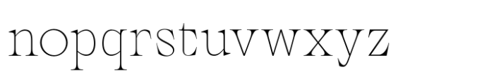 Monaya Thin Font LOWERCASE