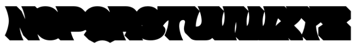 Monberg Extrude Font UPPERCASE