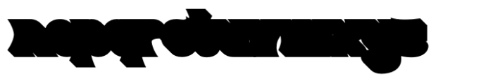 Monberg Extrude Font LOWERCASE