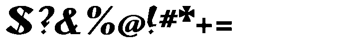 Monch Neue Black Italic Font OTHER CHARS