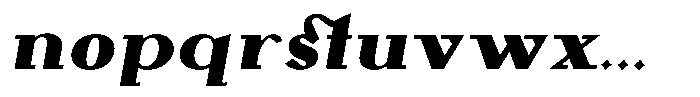 Monch Neue Black Italic Font LOWERCASE
