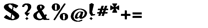 Monch Neue Black Font OTHER CHARS