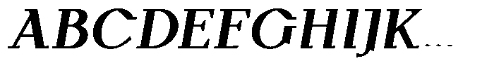 Monch Neue Bold Italic Font UPPERCASE