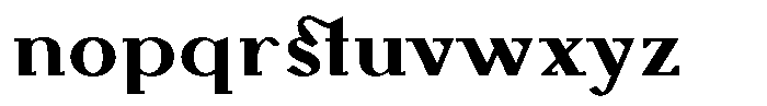 Monch Neue Bold Font LOWERCASE