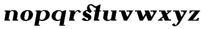 Monch Neue Extrabold Italic Font LOWERCASE