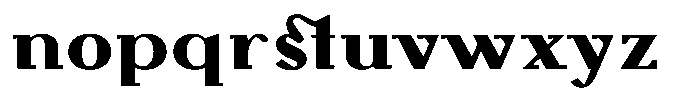 Monch Neue Extrabold Font LOWERCASE