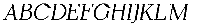 Monch Neue Italic Font UPPERCASE