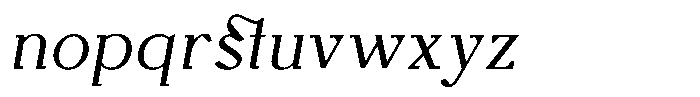 Monch Neue Italic Font LOWERCASE