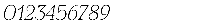 Monch Neue Light Italic Font OTHER CHARS