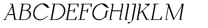 Monch Neue Light Italic Font UPPERCASE