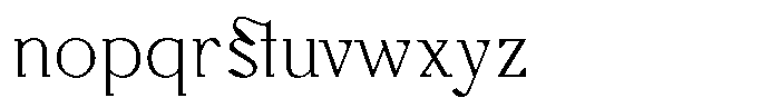 Monch Neue Light Font LOWERCASE