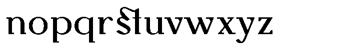 Monch Neue Medium Font LOWERCASE